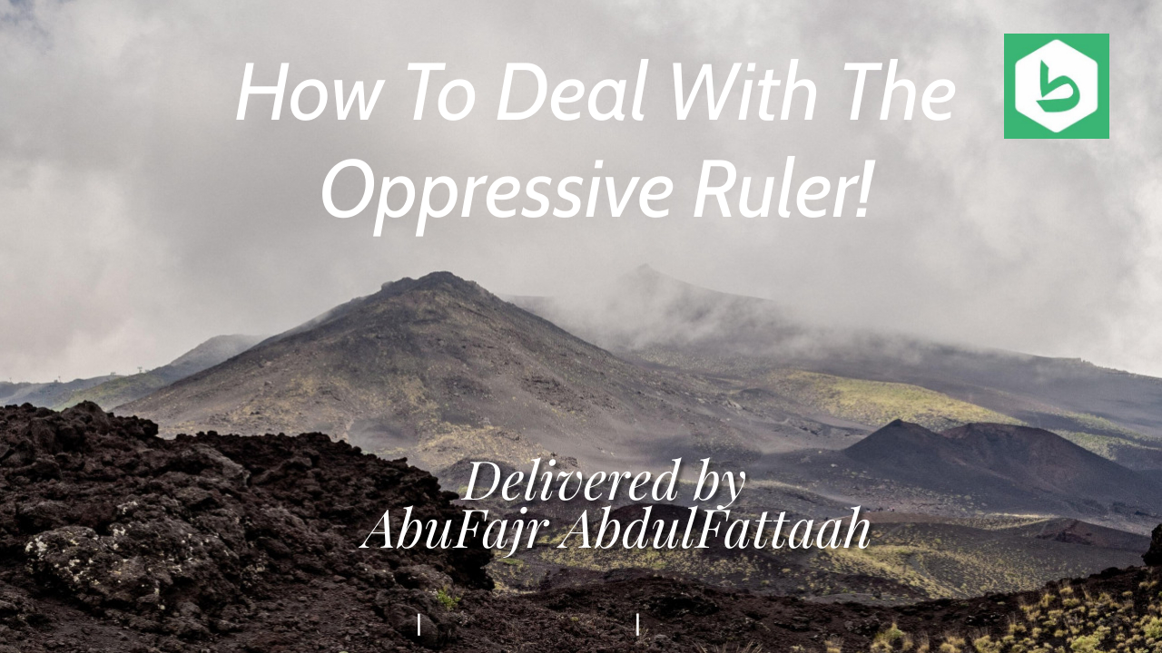 How To Deal With The Oppressive Ruler